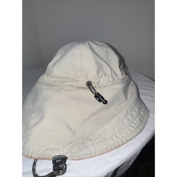 Columbia Schooner Bank Cacholot Neck Cover Sun Hat Vintage Fishing Cap Beige - Picture 3 of 6